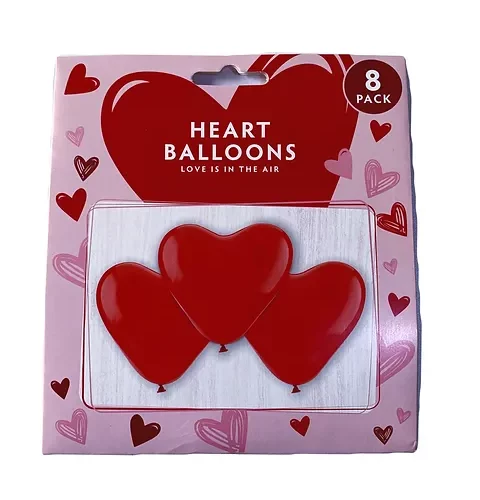 Heart balloons Love Is In The Air 8-Pack