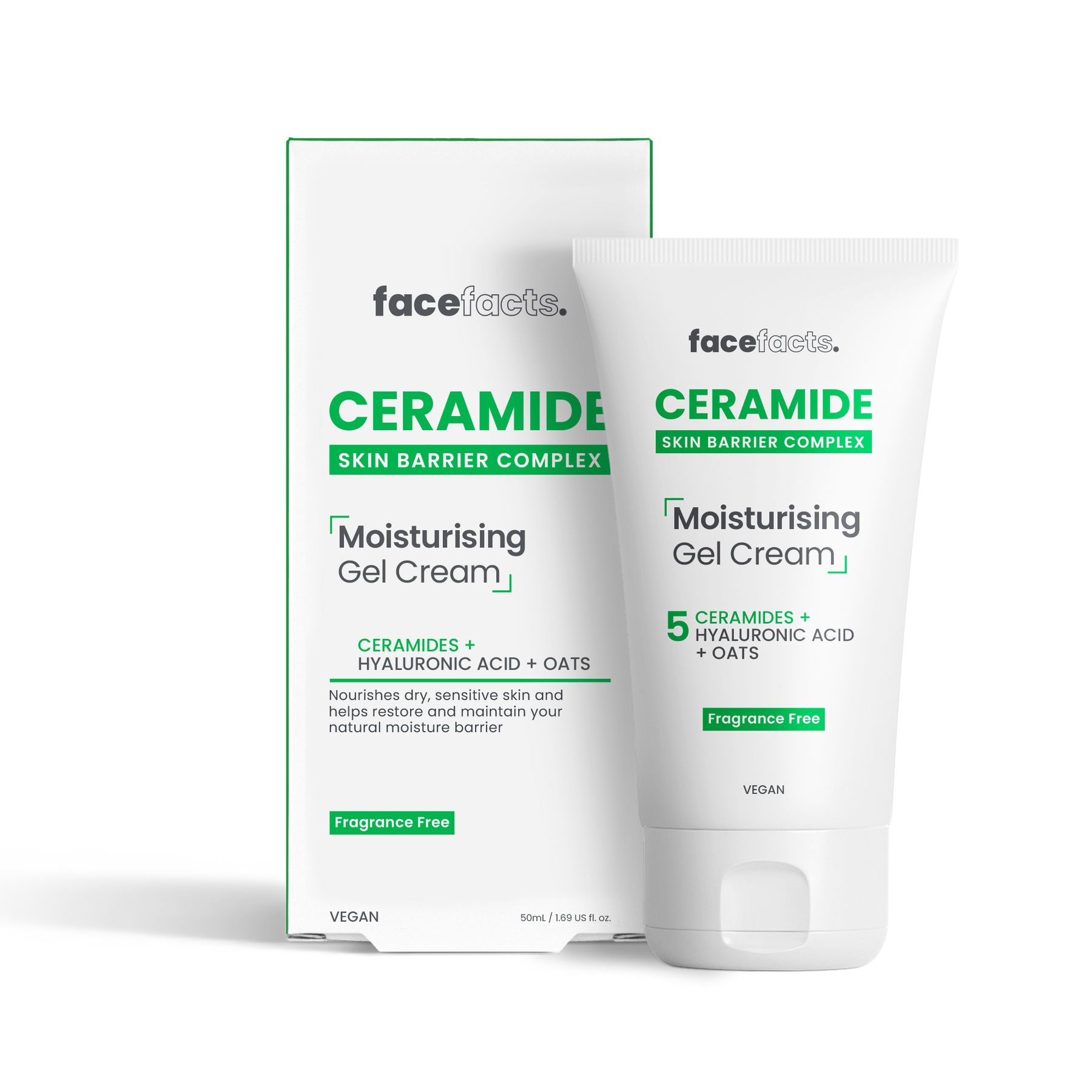 Face Facts Ceramide Moisturising Gel Cream 50ml Essentials Hub