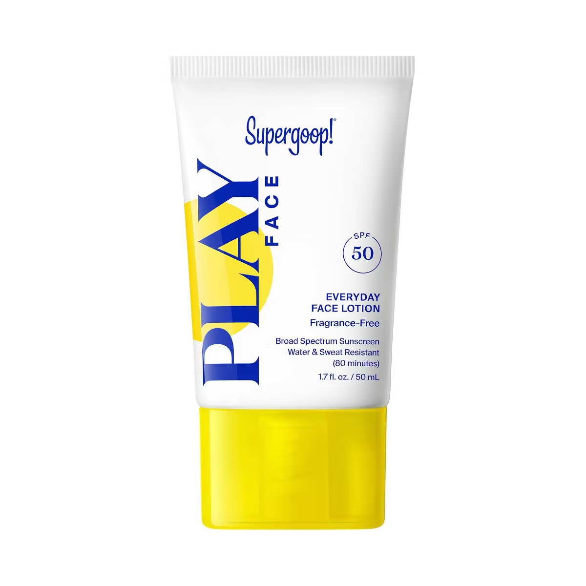 Supergoop PLAY Everyday Face Lotion SPF 50 Fragrance-Free Sunscreen