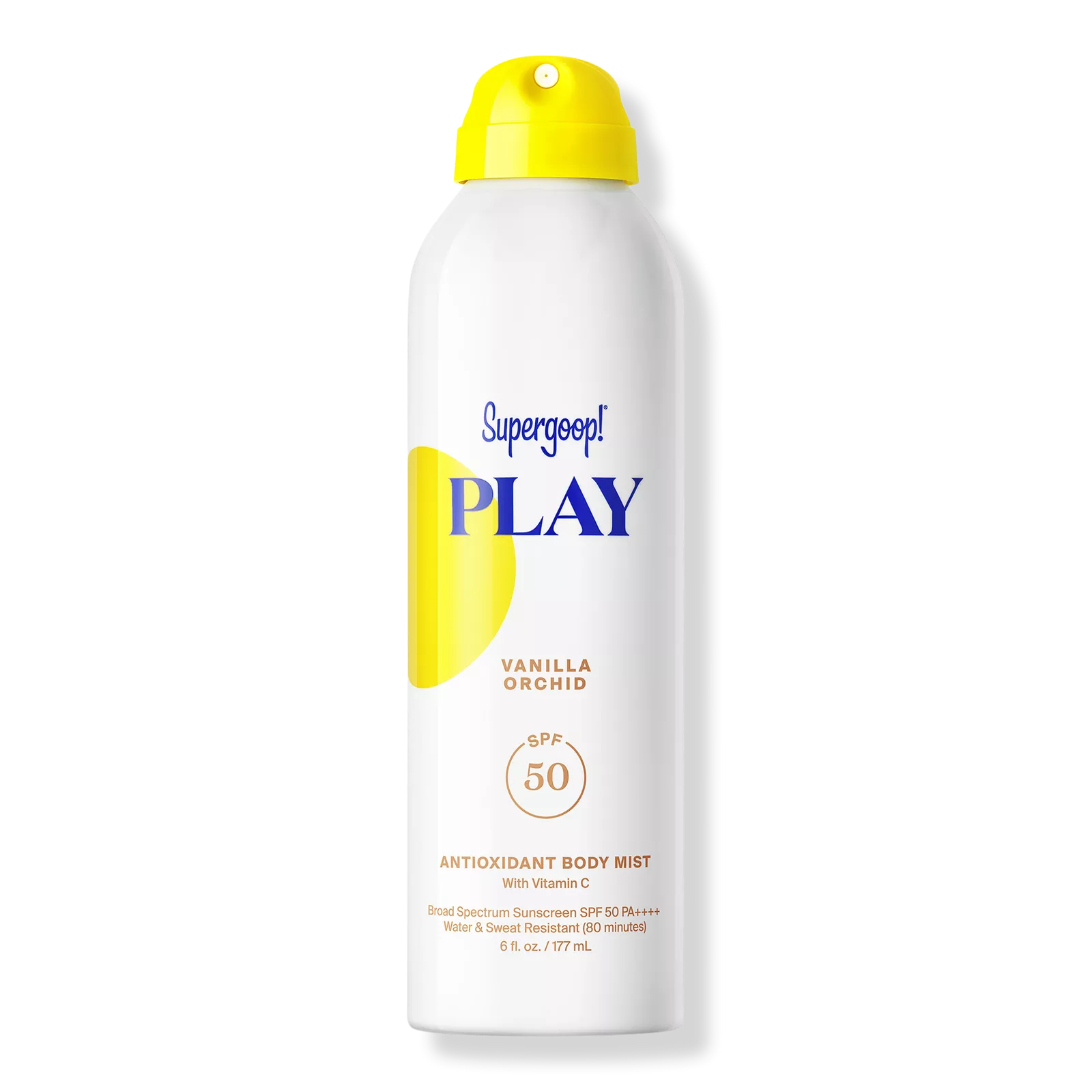 Supergoop PLAY Antioxidant Body Mist SPF 50 – Vanilla Orchid