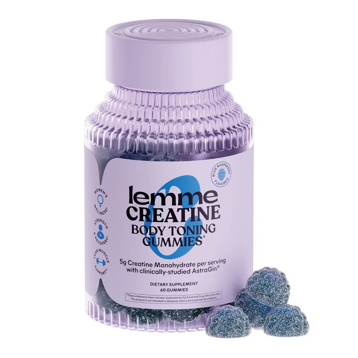 Lemme Creatine: Body Toning Gummies – Blue Raspberry Flavour